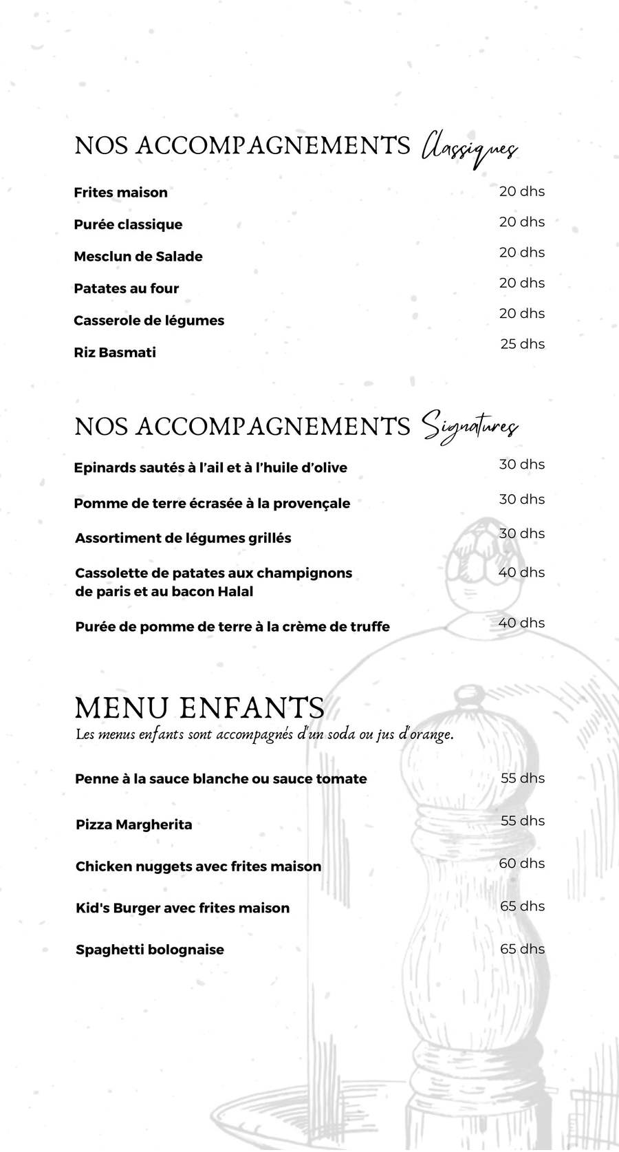 MENU Black Pepper Meknes 2024 Les meilleurs Restaurants à Meknes EAT.MA